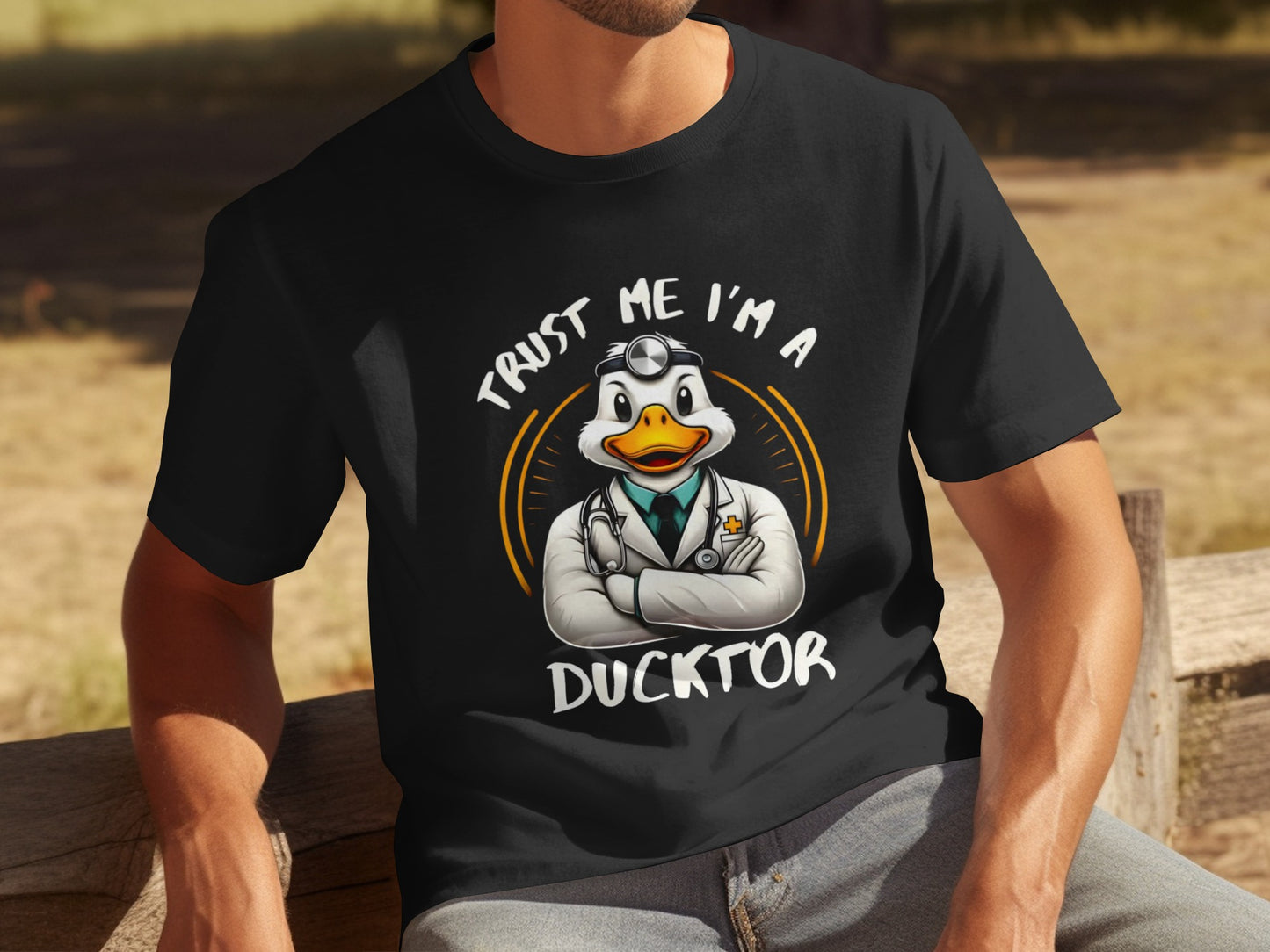 Trust Me I'm A Ducktor Funny Doctor Graphic T-Shirt