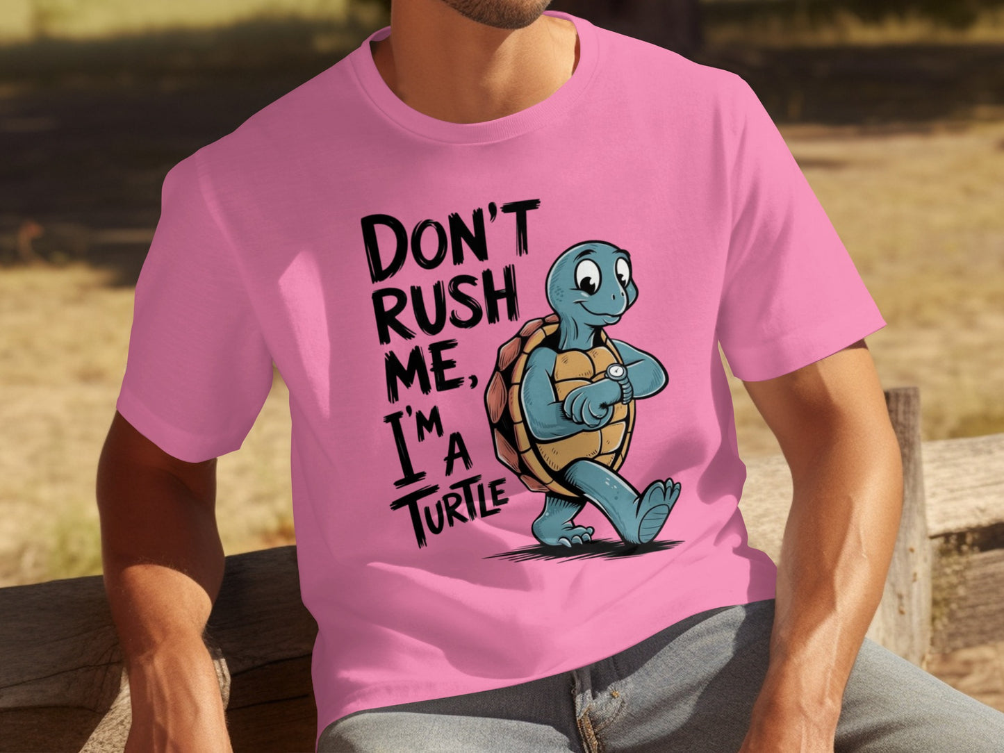 Don't Rush Me I'm A Turtle Funny Graphic T-Shirt