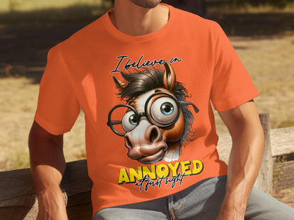 I Believe in Annoyed at First Sight Funny T-Shirt