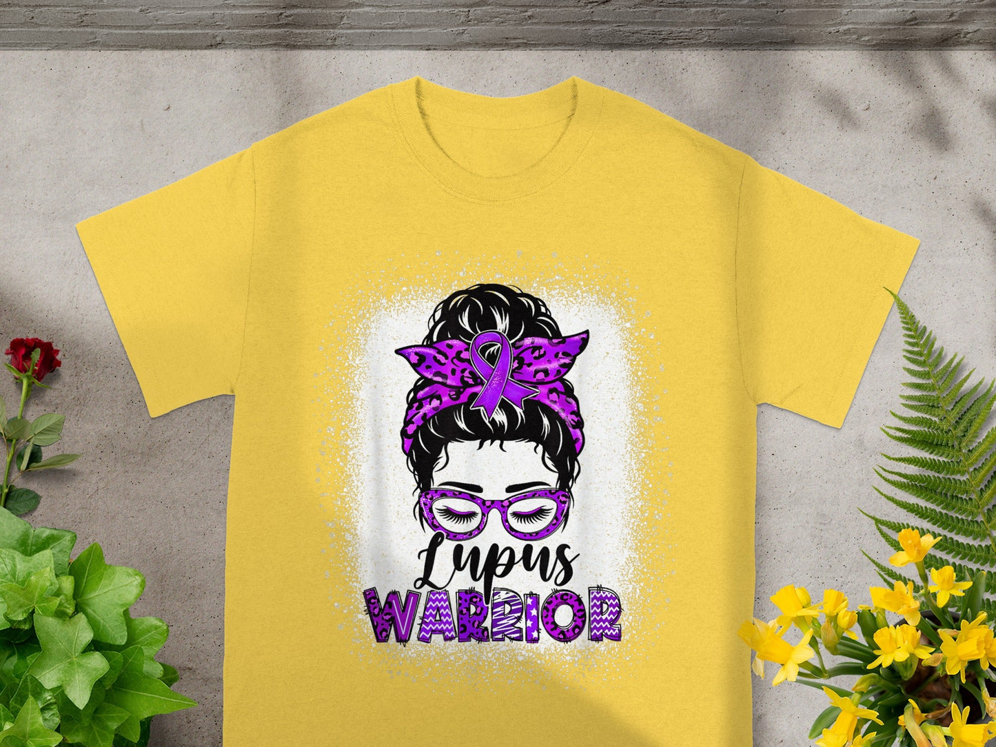 Lupus Warrior Girl Design Artwork Yellow T-shirt