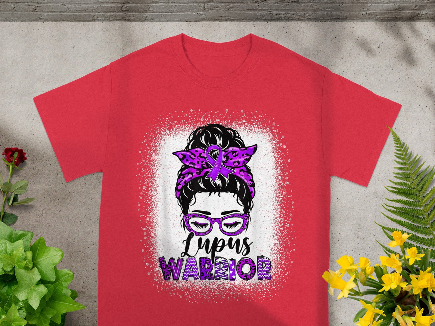 Lupus Warrior Purple Ribbon Awareness T-Shirt