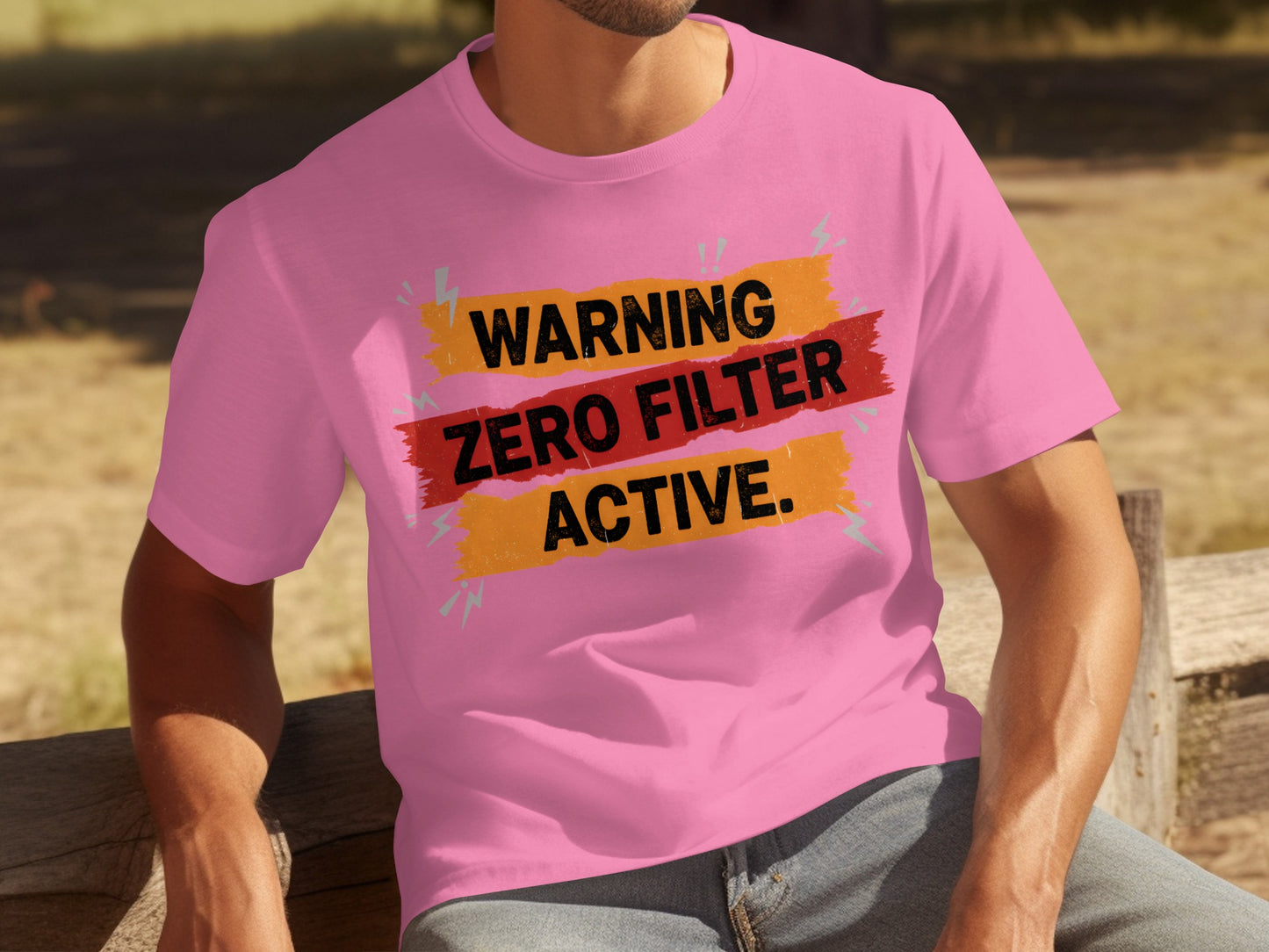 Warning Zero Filter Active Graphic T-shirt