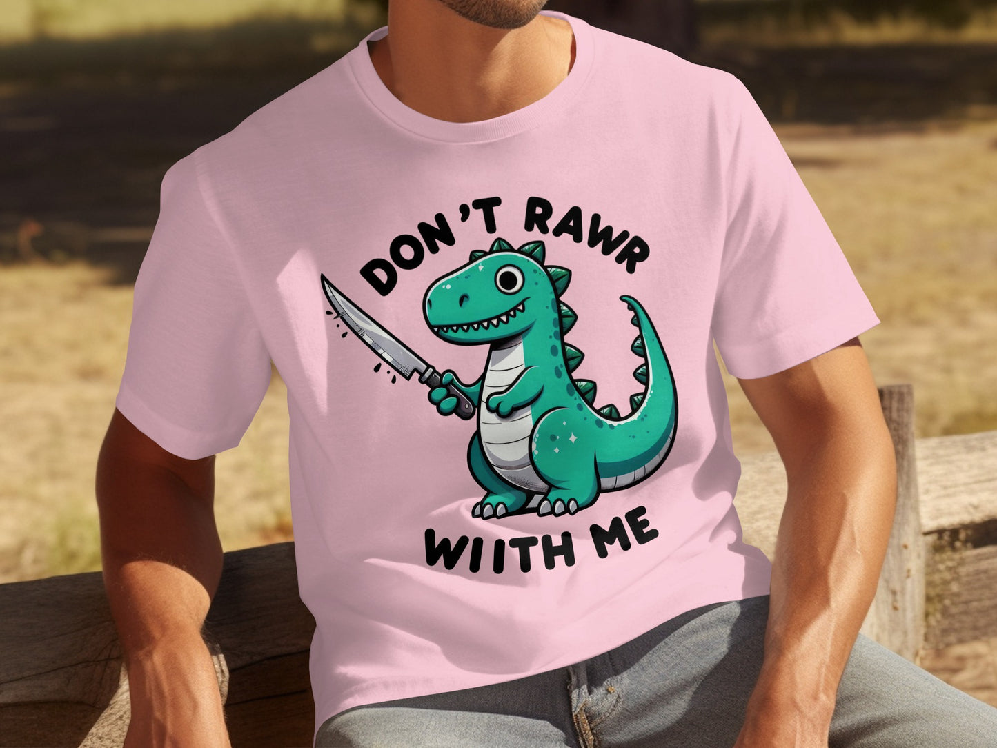 Don't Rawr Wiith Me Dinosaur Graphic Tee Product