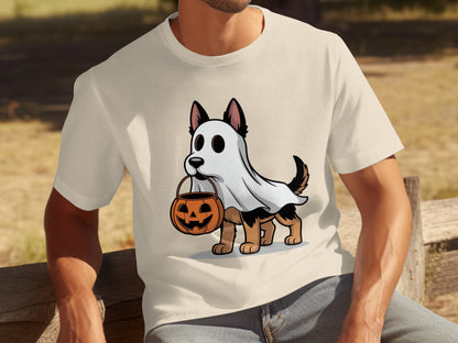 Cute Halloween Dog with Pumpkin T-shirt product