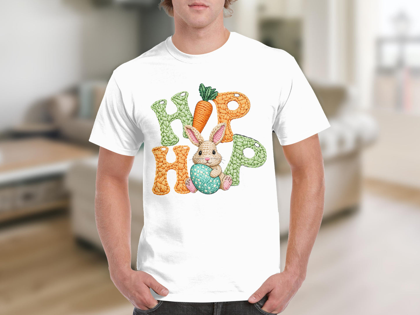 Cute Easter Bunny Hop Hop Carrot T-Shirt
