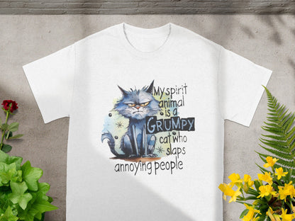 My Spirit Animal Is a Grumpy Cat Slaps Annoying People T-Shirt