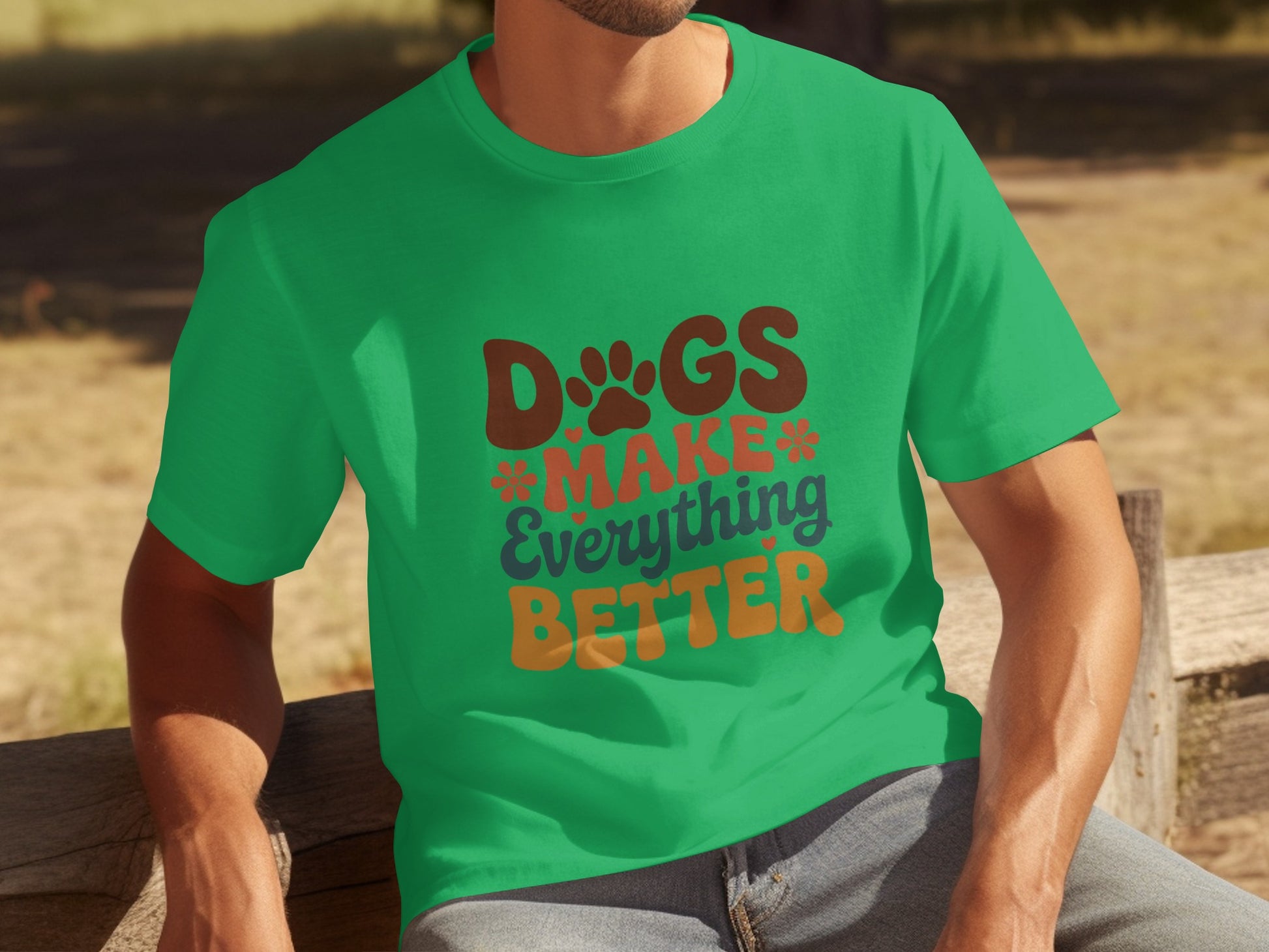 Dogs Make Everything Better Graphic T-Shirt