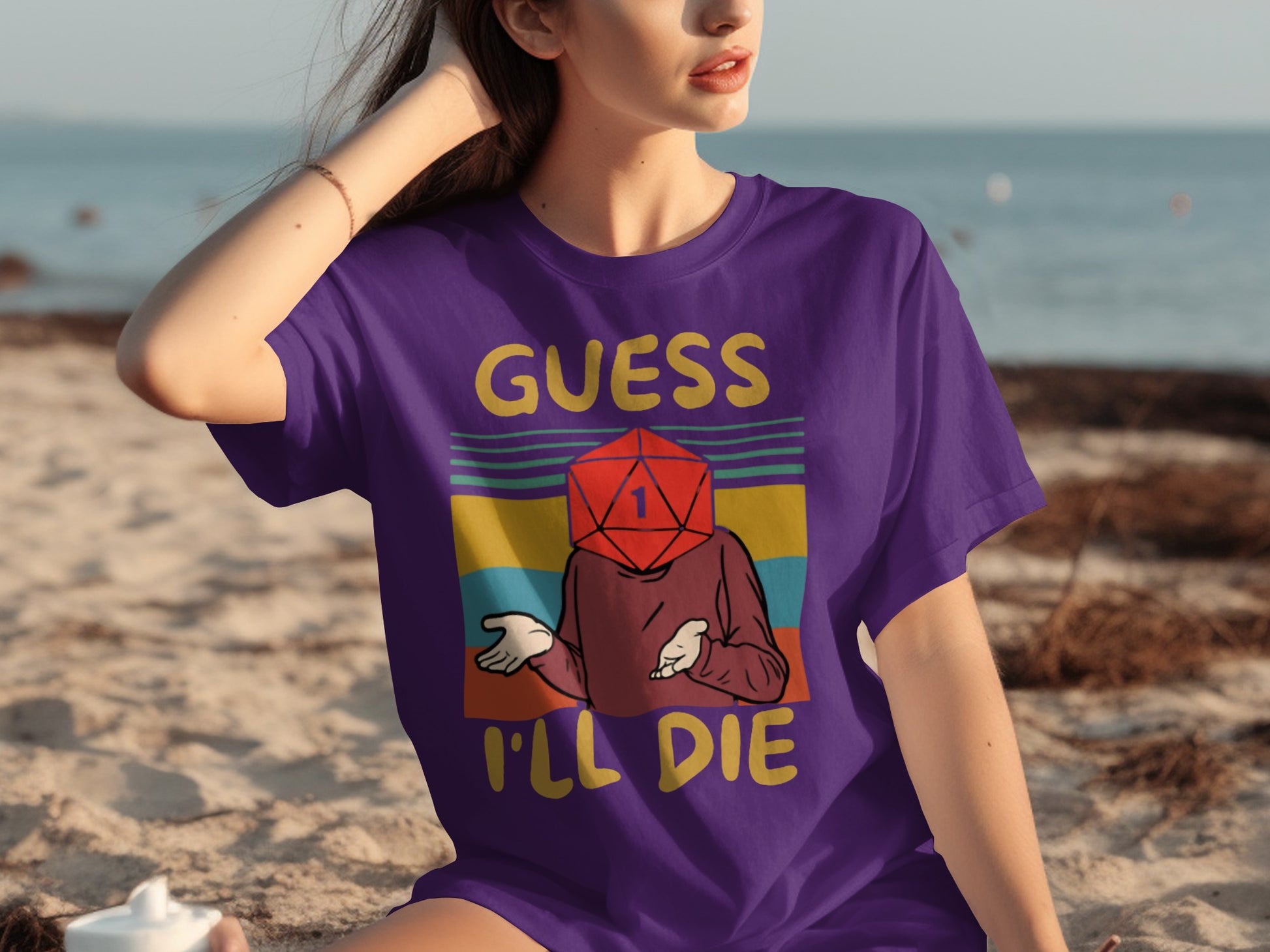 Guess I'll Die Funny Graphic Printed T-Shirt