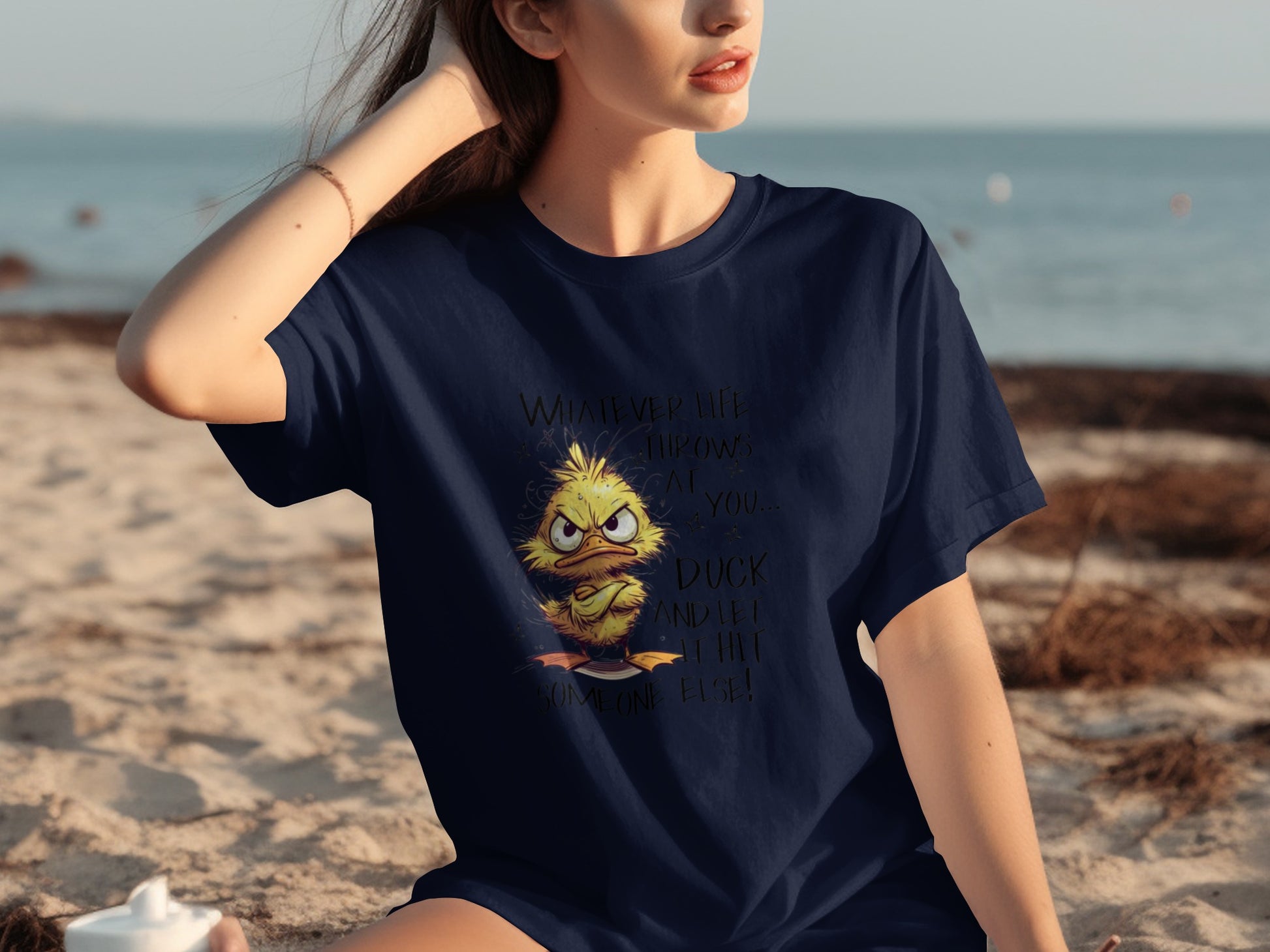 Funny Life Throws Duck And Let It Hit Someone Else Shirt