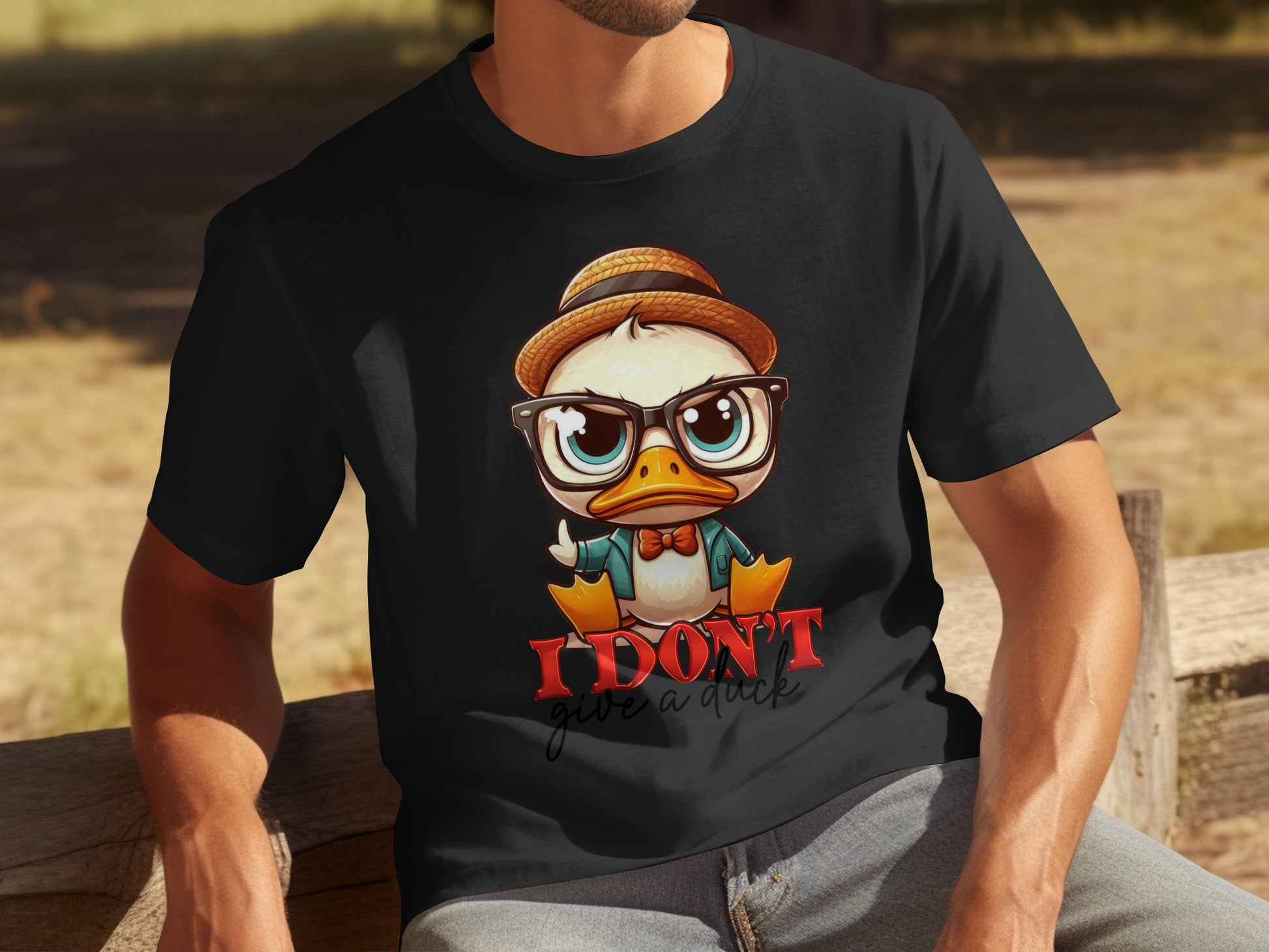 Funny Duck Character I Don't Give a Duck T-Shirt