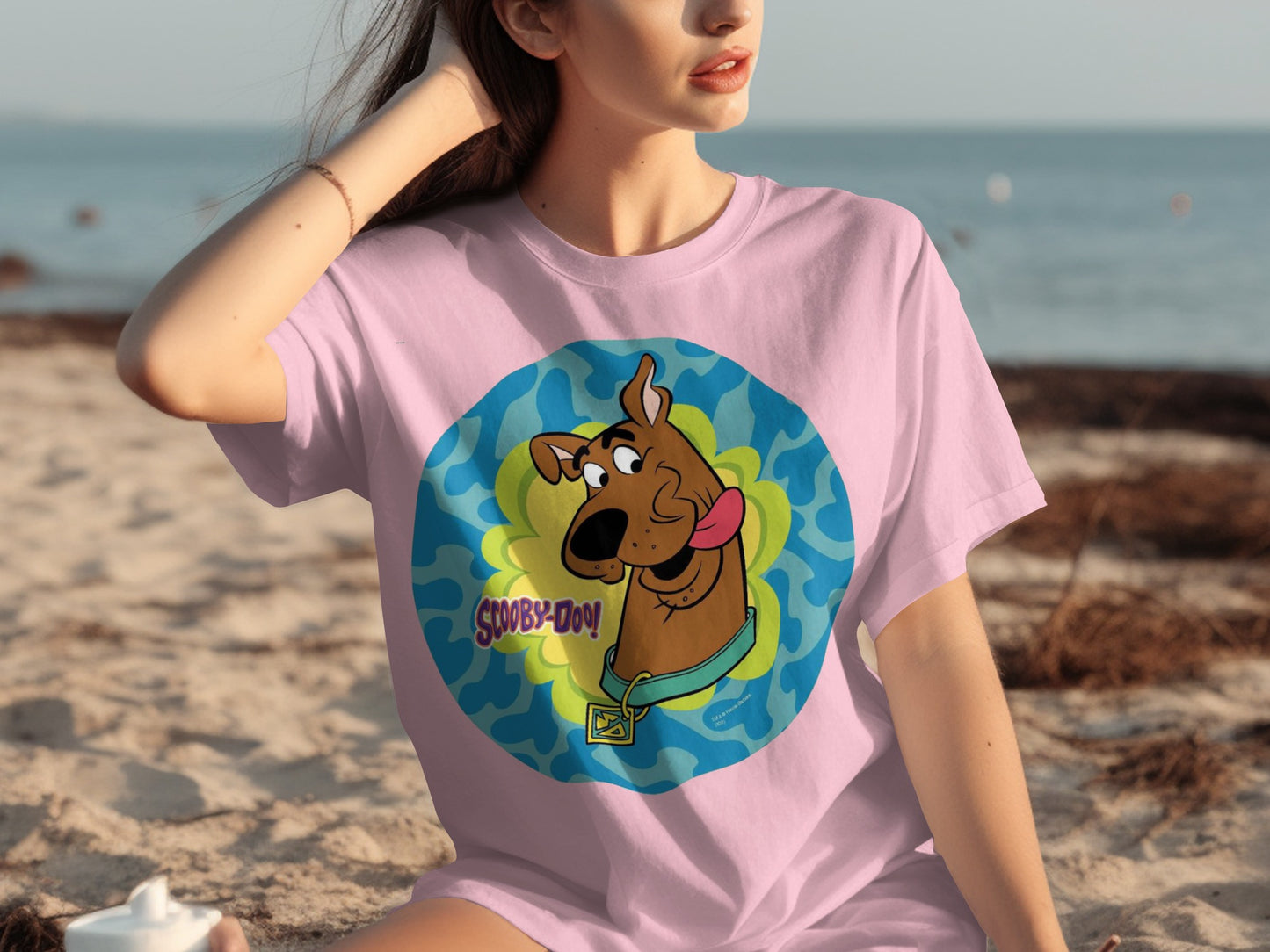 Pink Scooby-Doo Graphic Tee for Cartoon Fans