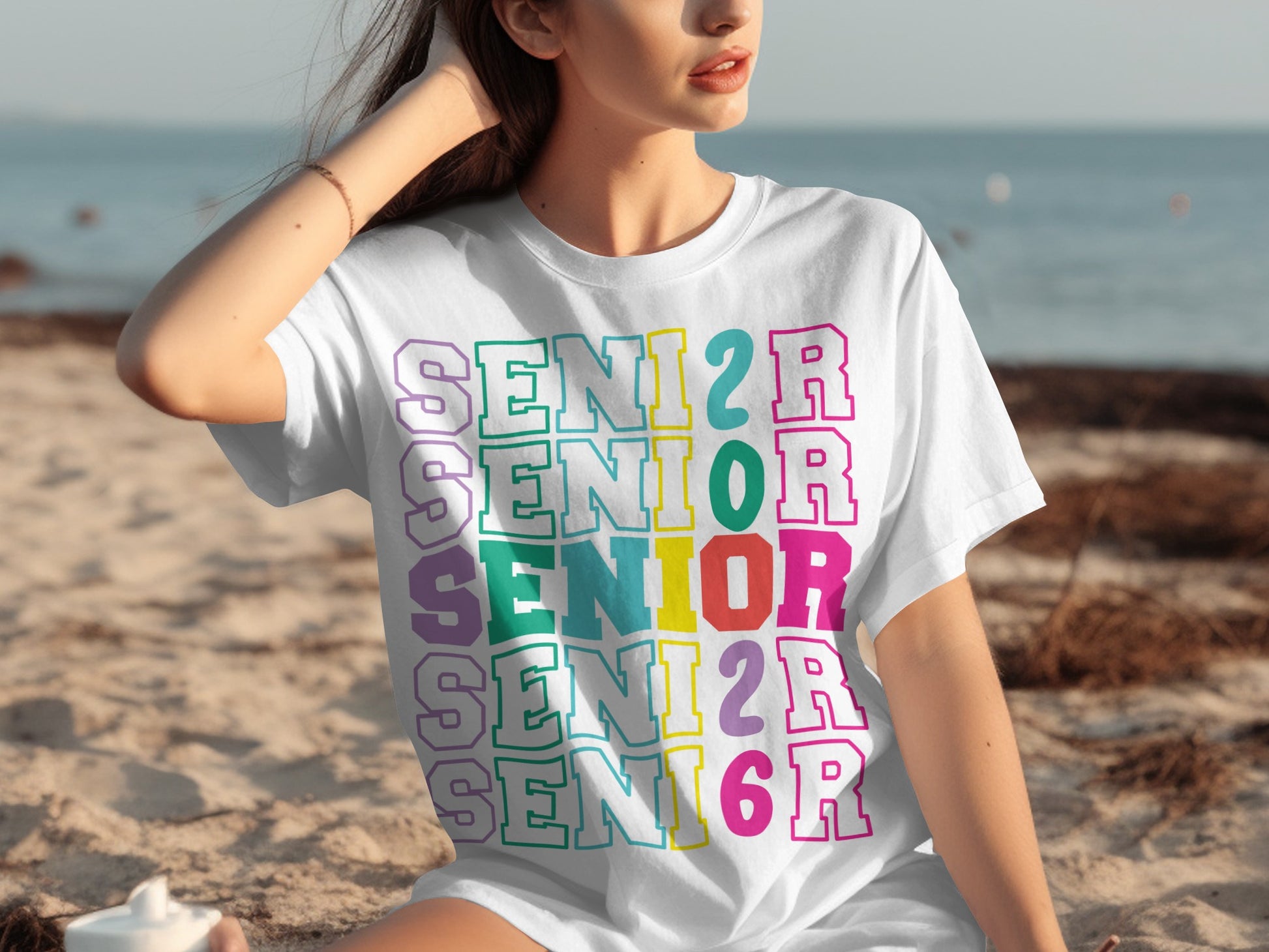 Colorful Senior Graphic Design T-shirt Product