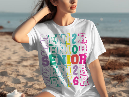 Colorful Senior Graphic Design T-shirt Product