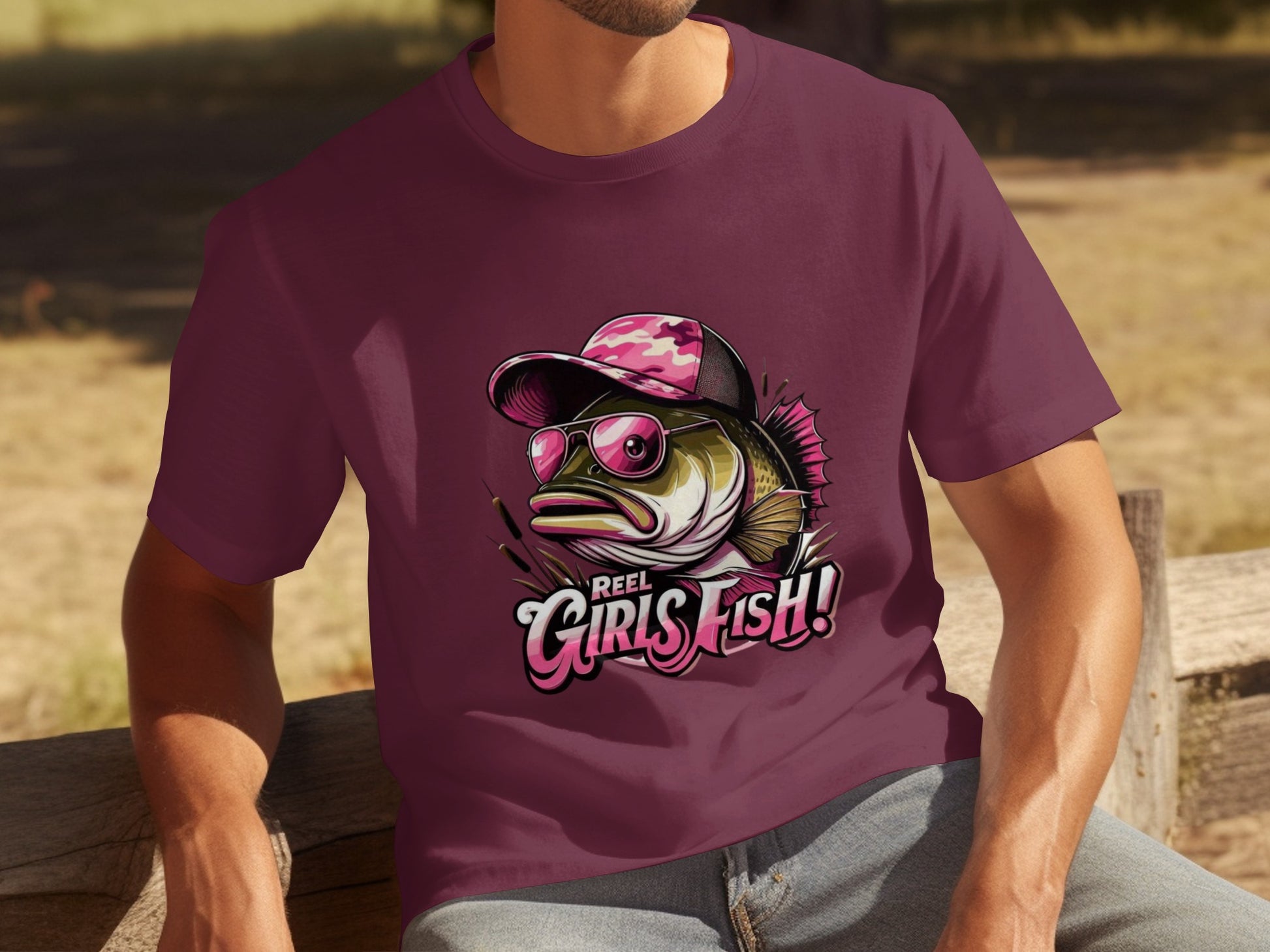 Reel Girls Fish! Graphic Tee Fun Fishing Apparel