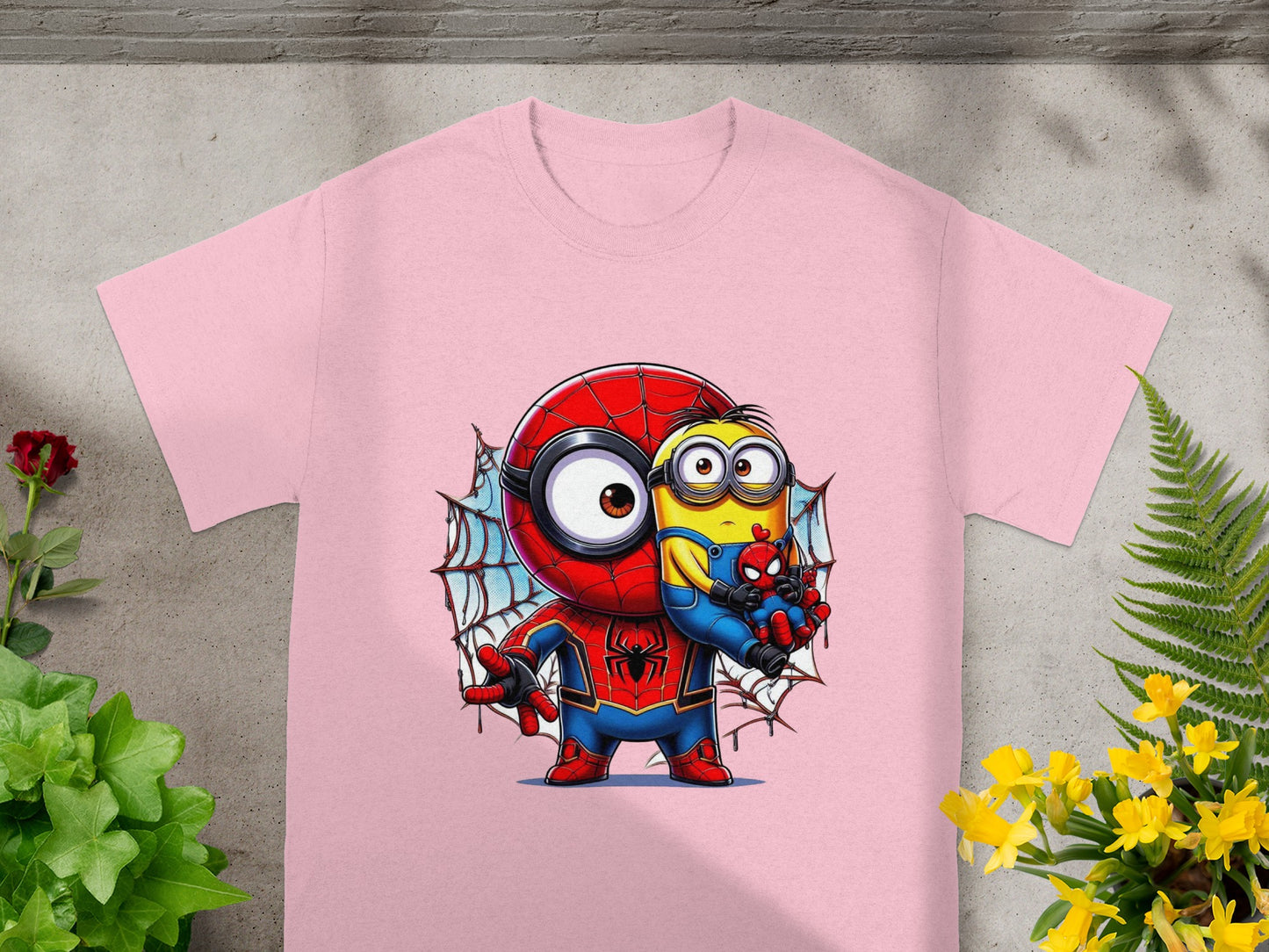 Minion & Spidey Crossover Charm T-Shirt