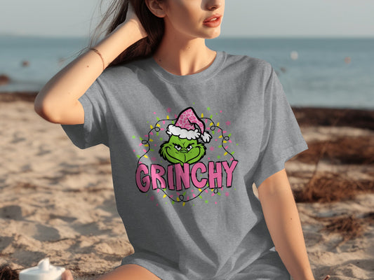 Grinchy Christmas Graphic Tee for Holiday Spirit