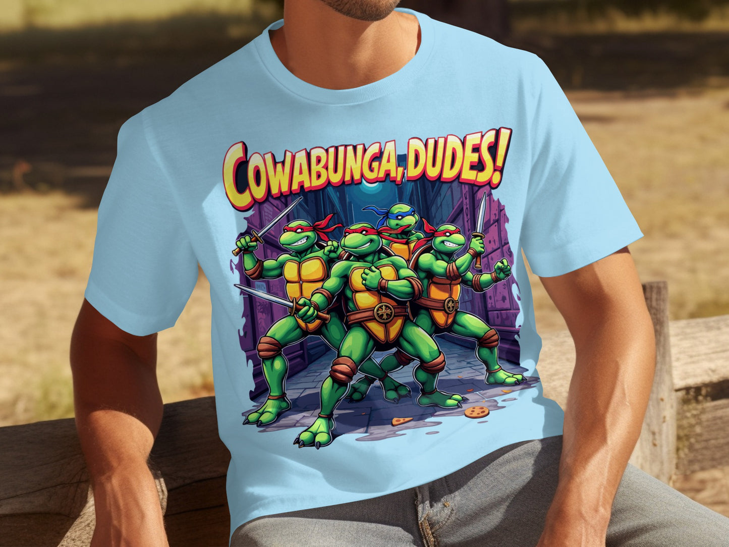 Cowabunga Dudes Ninja Turtles Graphic Shirt