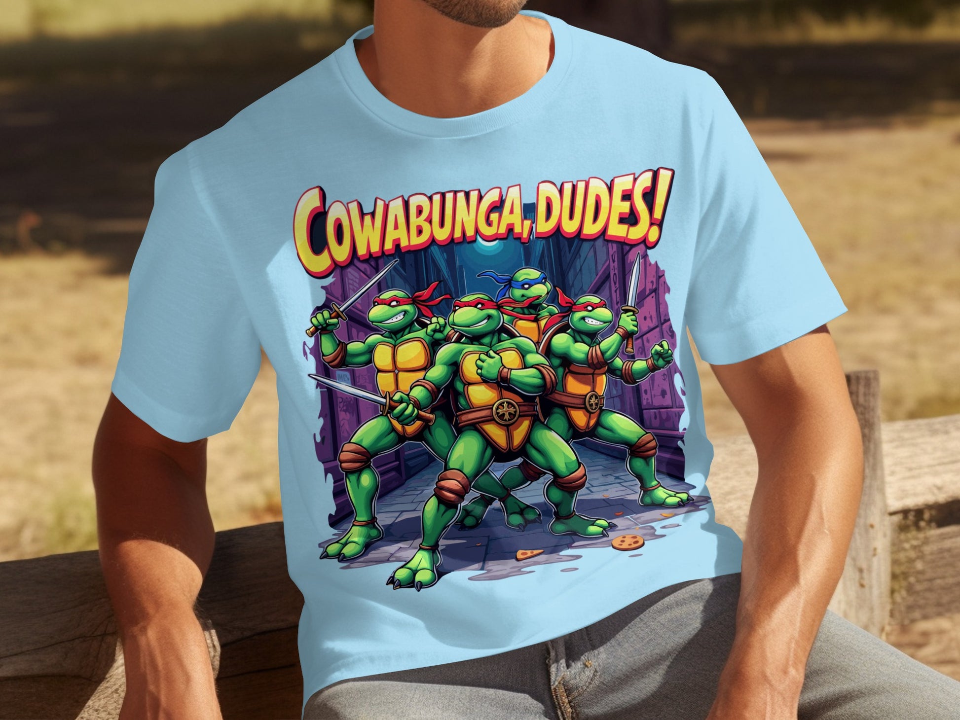 Cowabunga Dudes Ninja Turtles Graphic Shirt